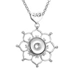 18mm Ornate Bloom Snap Charm | Interchangeable Jewelry