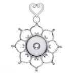 18mm Ornate Bloom Snap Charm | Interchangeable Jewelry