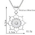 18mm Ornate Bloom Snap Charm | Interchangeable Jewelry