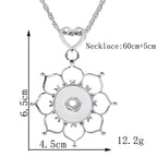 18mm Ornate Bloom Snap Charm | Interchangeable Jewelry
