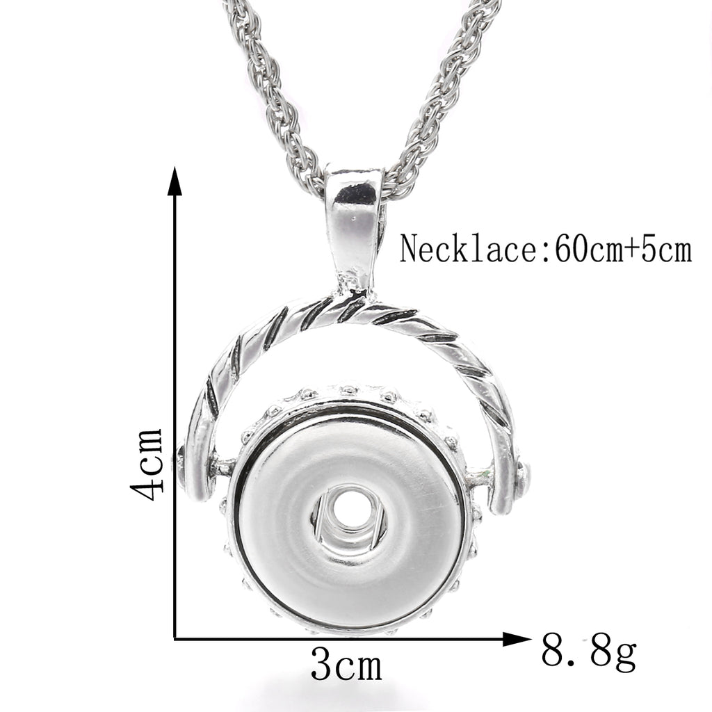 18mm Half-Round Interchangeable Snap Charm