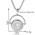 18mm Half-Round Interchangeable Snap Charm