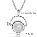 18mm Half-Round Interchangeable Snap Charm