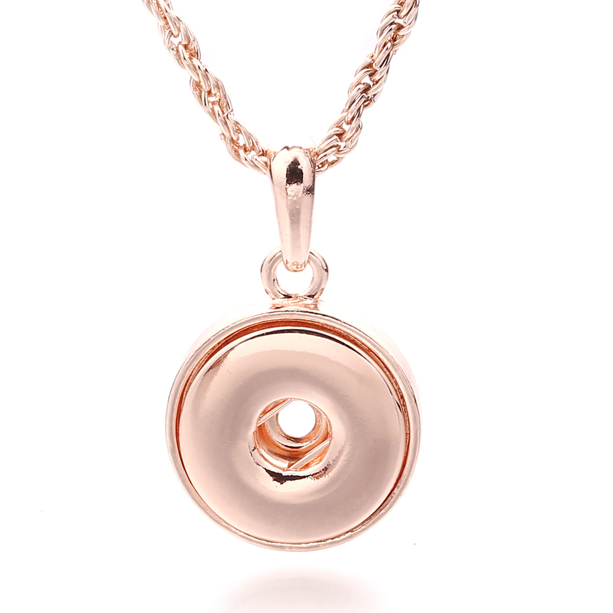 18mm Classic Round Interchangeable Snap Necklace