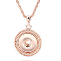 18mm Braided Ring Snap Charm | Interchangeable Woven Pendant