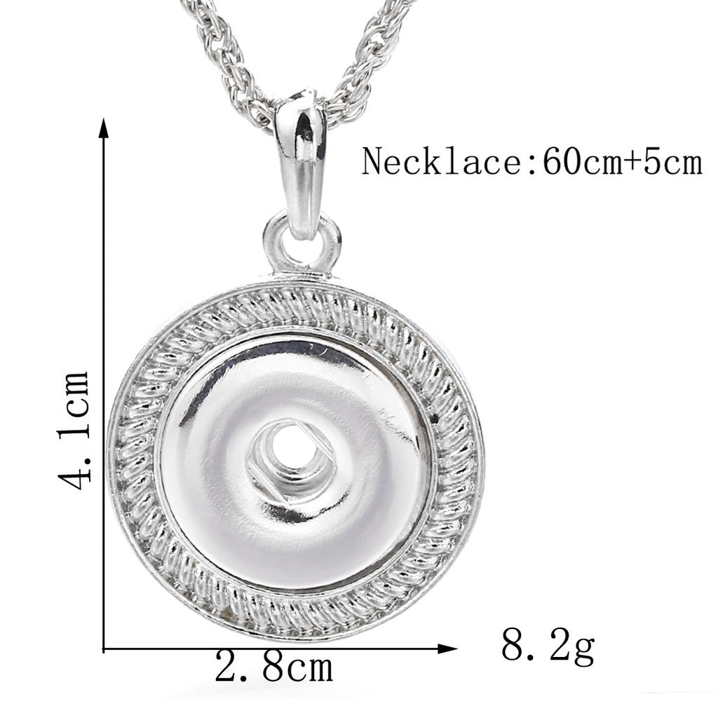 18mm Braided Ring Snap Charm | Interchangeable Woven Pendant