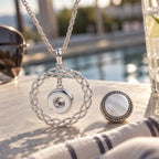 18mm Braided Circle Snap Charm | Interchangeable Pendant
