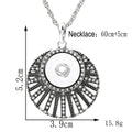 18mm Crescent Radiance Snap Charm | Interchangeable Rhinestone Pendant