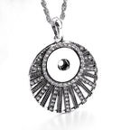 18mm Crescent Radiance Snap Charm | Interchangeable Rhinestone Pendant
