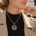 18mm Crescent Radiance Snap Charm | Interchangeable Rhinestone Pendant