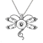 18mm Vintage Moth Snap Charm | Interchangeable Jewelry