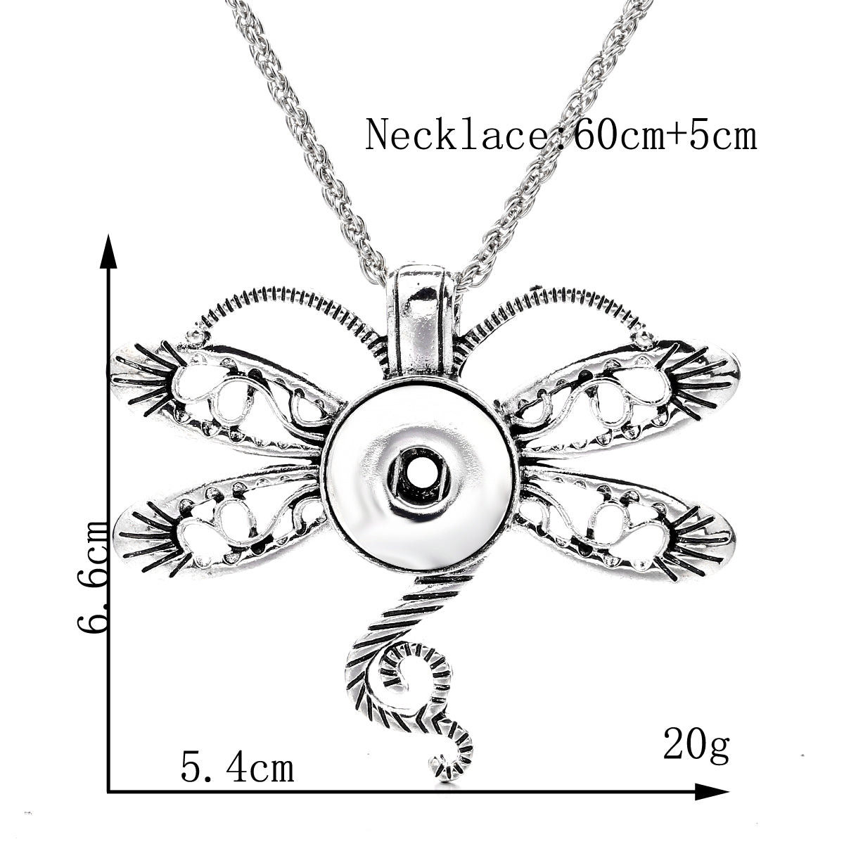18mm Vintage Moth Snap Charm | Interchangeable Jewelry