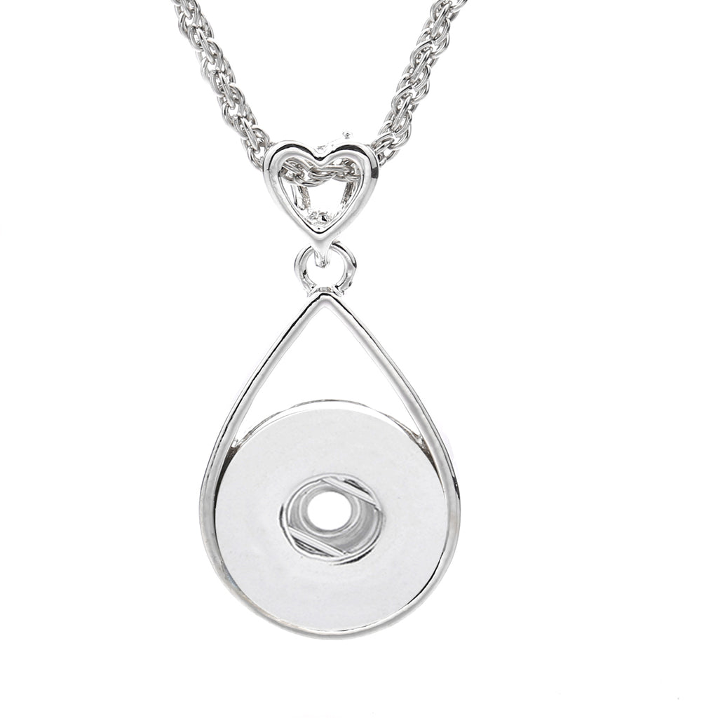 18mm Teardrop Frame Snap Charm | Interchangeable Necklace Charm