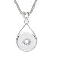 18mm Teardrop Frame Snap Charm | Interchangeable Necklace Charm