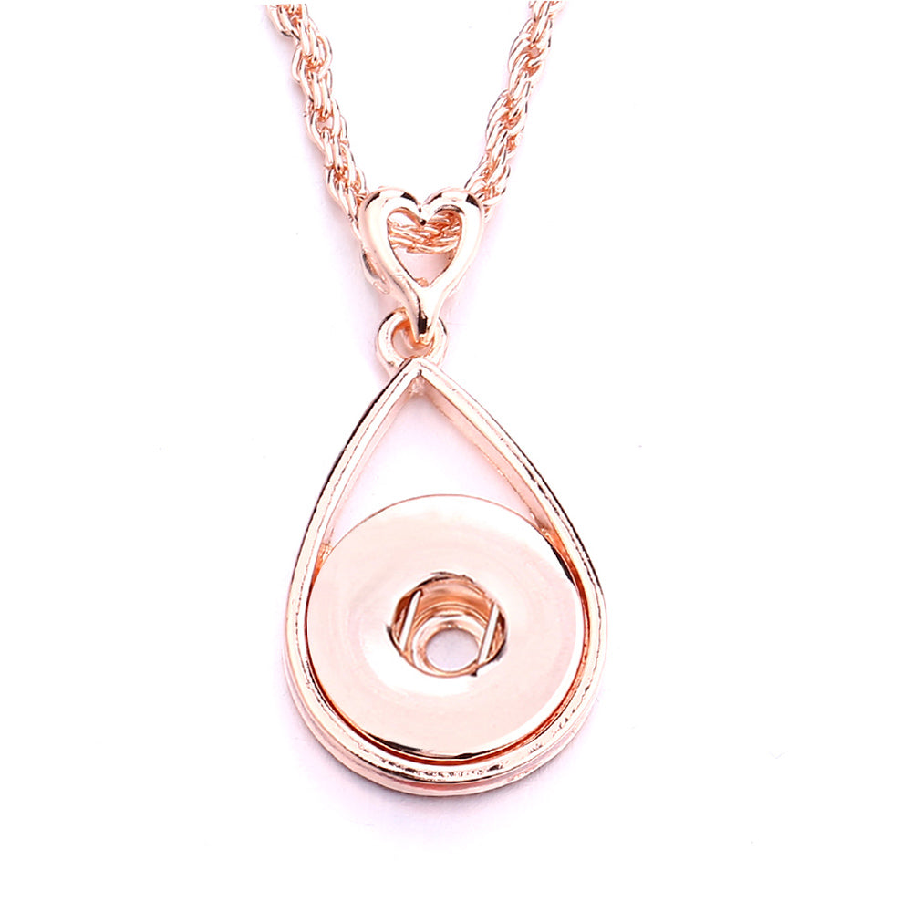 18mm Teardrop Frame Snap Charm | Interchangeable Necklace Charm