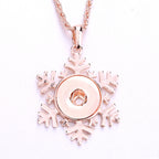 18mm Snowflake Snap Charm | Interchangeable Winter Jewelry