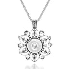 18mm Ornate Filigree Flower Snap Charm | Interchangeable Jewelry