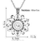 18mm Ornate Filigree Flower Snap Charm | Interchangeable Jewelry