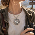 18mm Woven Circle Snap Charm | Interchangeable Rhinestone Necklace Charm