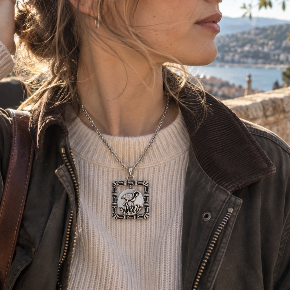 18mm Ornate Square Snap Charm | Interchangeable Vintage Pattern Jewelry