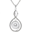 18mm Intertwined Infinity Rhinestone Snap Charm