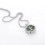 Tree of Life Essential Oil Diffuser Necklace | Replaceable Scent Pad