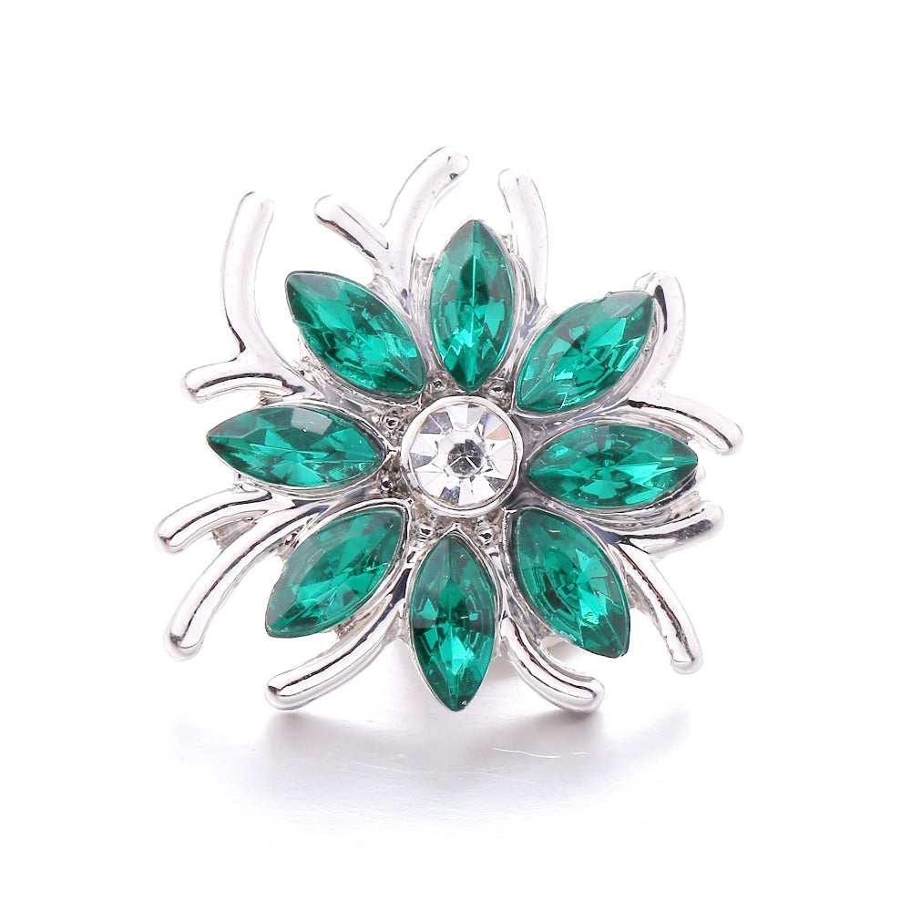 18mm Forest Green Snap Charm | Interchangeable Jewelry Charm