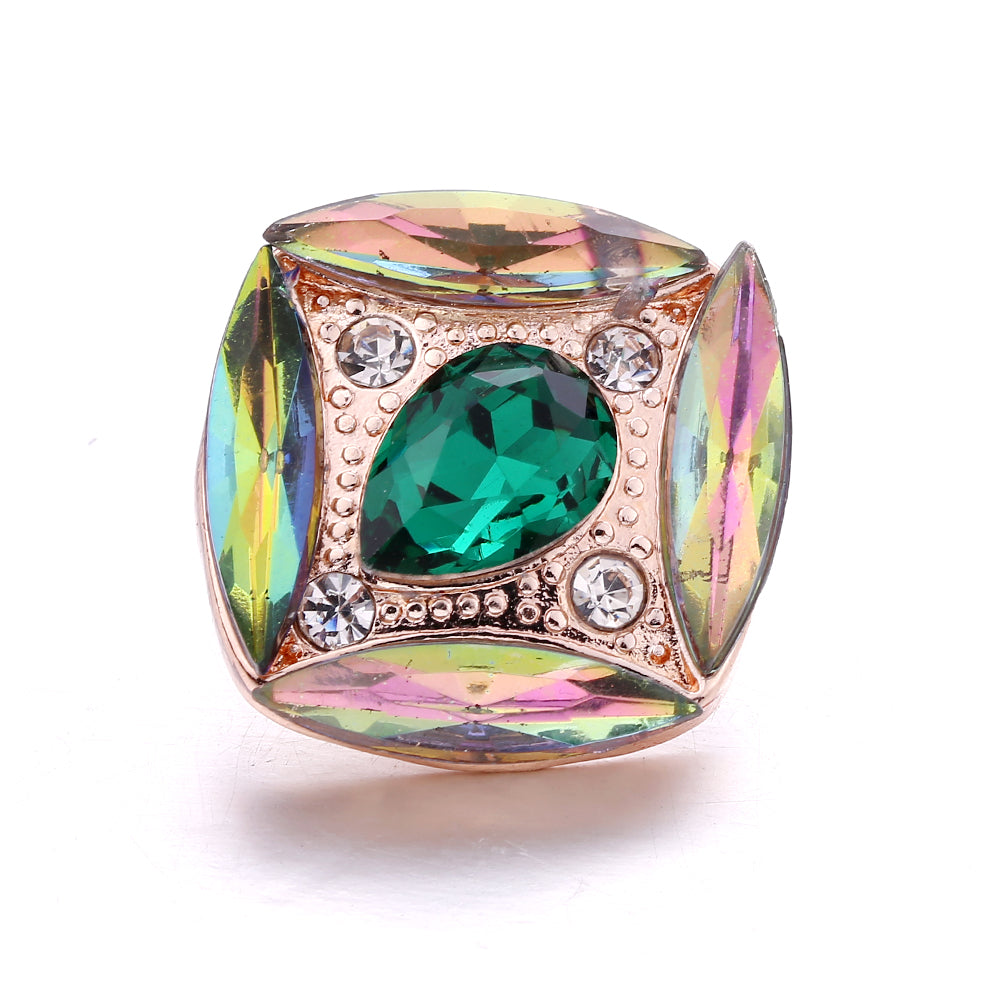 18mm Forest Green Snap Charm | Interchangeable Jewelry Charm