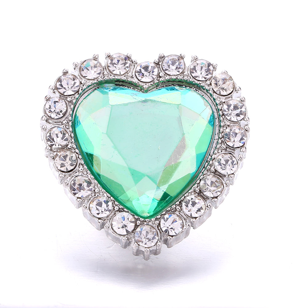 18mm Forest Green Snap Charm | Interchangeable Jewelry Charm