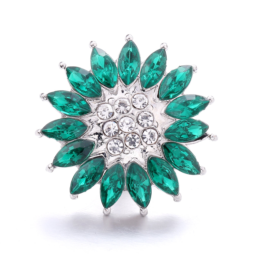 18mm Forest Green Snap Charm | Interchangeable Jewelry Charm
