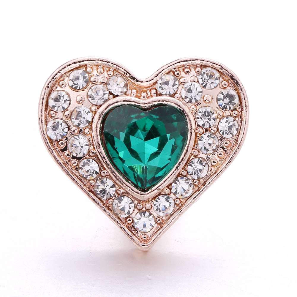 18mm Forest Green Snap Charm | Interchangeable Jewelry Charm