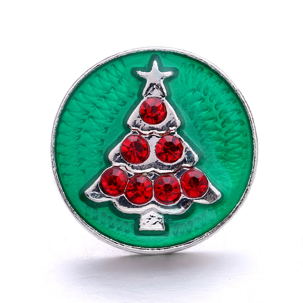 18mm Forest Green Snap Charm | Interchangeable Jewelry Charm