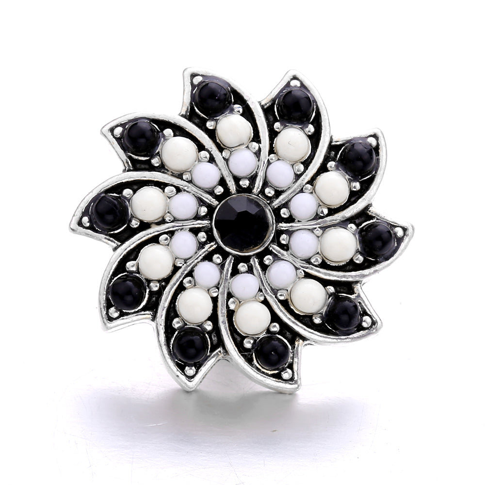 18mm Interchangeable Snap Button Charms, Sparkling Rhinestone Inlaid DIY Accessories