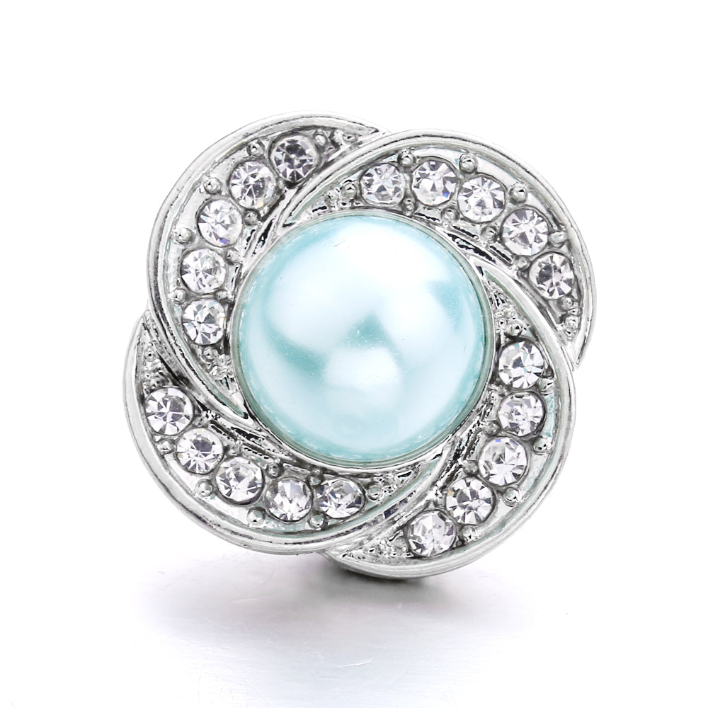 18mm Interchangeable Snap Button Charms, Sparkling Rhinestone Inlaid DIY Accessories