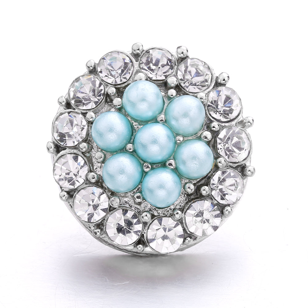 18mm Interchangeable Snap Button Charms, Sparkling Rhinestone Inlaid DIY Accessories