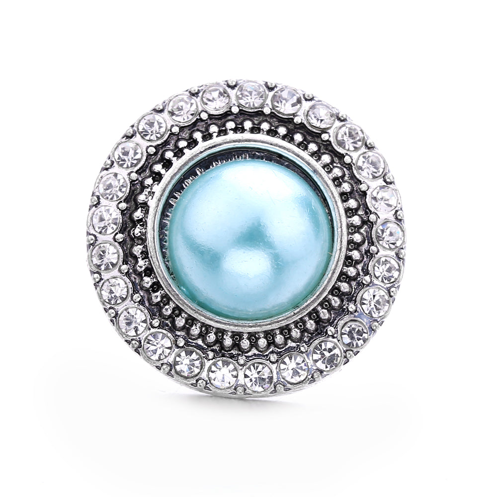 18mm Interchangeable Snap Button Charms, Sparkling Rhinestone Inlaid DIY Accessories