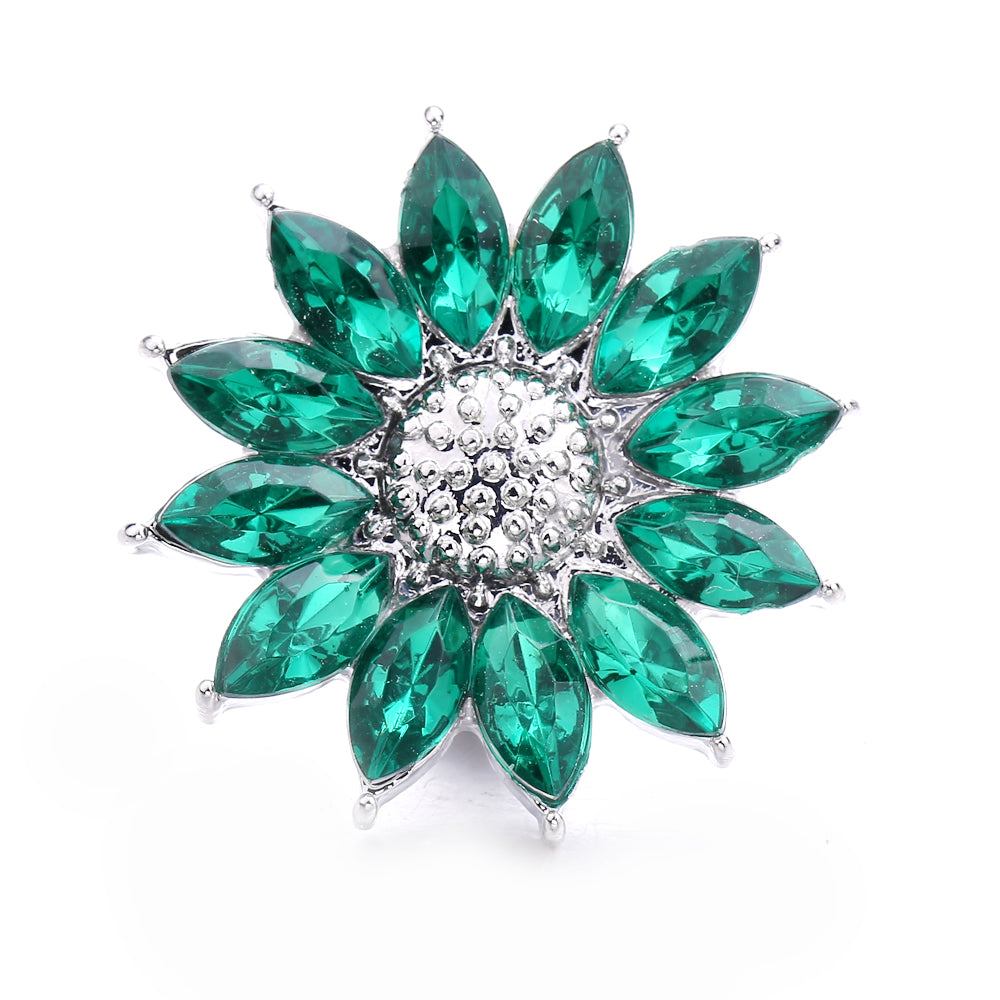 18mm Forest Green Snap Charm | Interchangeable Jewelry Charm