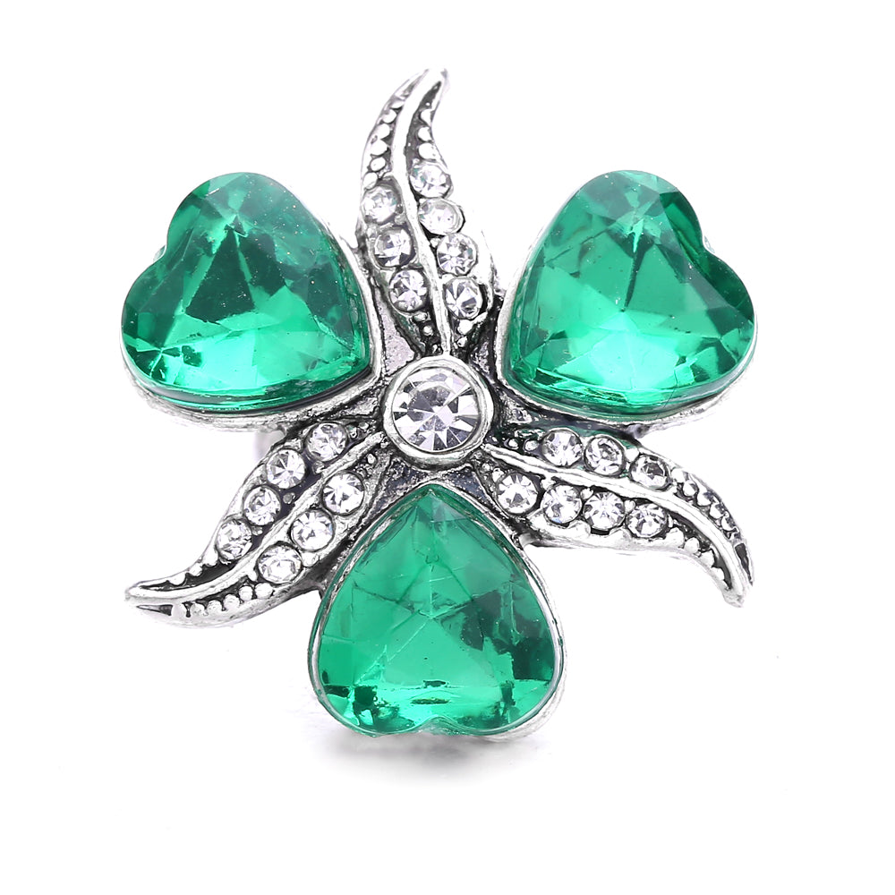 18mm Forest Green Snap Charm | Interchangeable Jewelry Charm