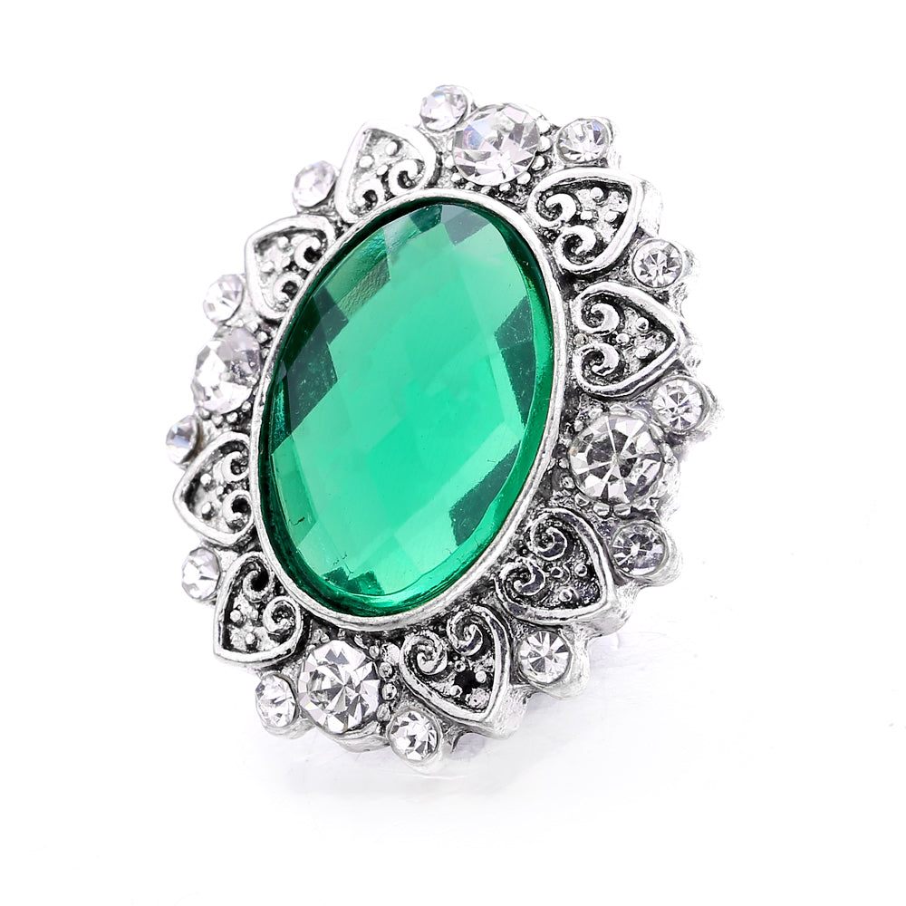 18mm Forest Green Snap Charm | Interchangeable Jewelry Charm