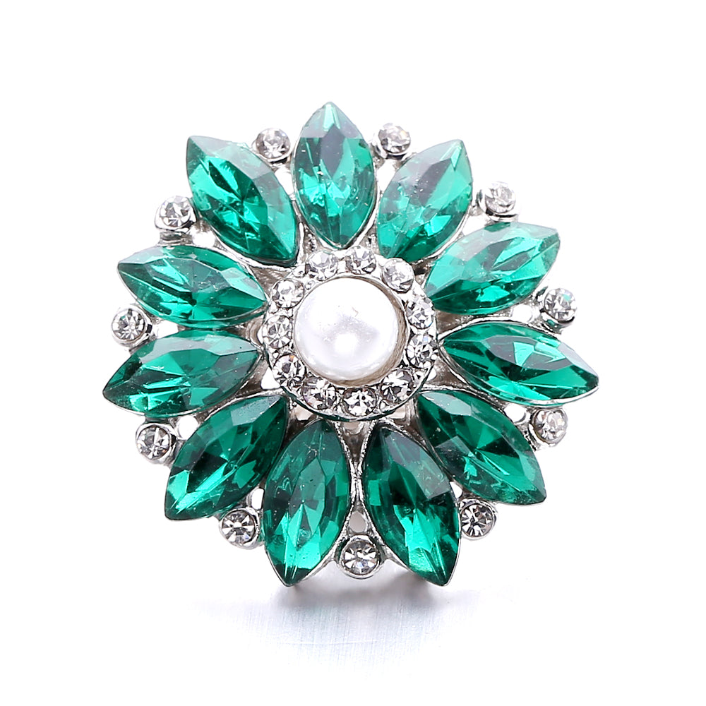 18mm Forest Green Snap Charm | Interchangeable Jewelry Charm