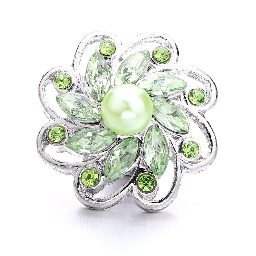 18mm Forest Green Snap Charm | Interchangeable Jewelry Charm