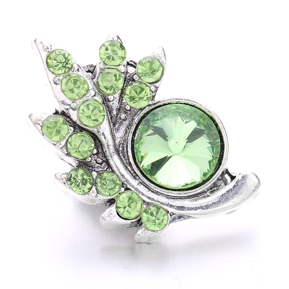 18mm Forest Green Snap Charm | Interchangeable Jewelry Charm