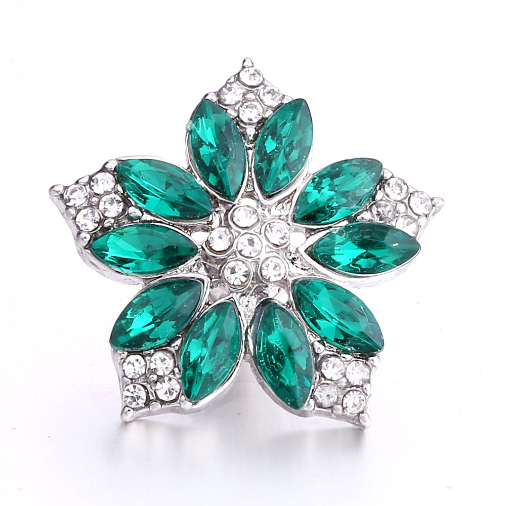18mm Forest Green Snap Charm | Interchangeable Jewelry Charm