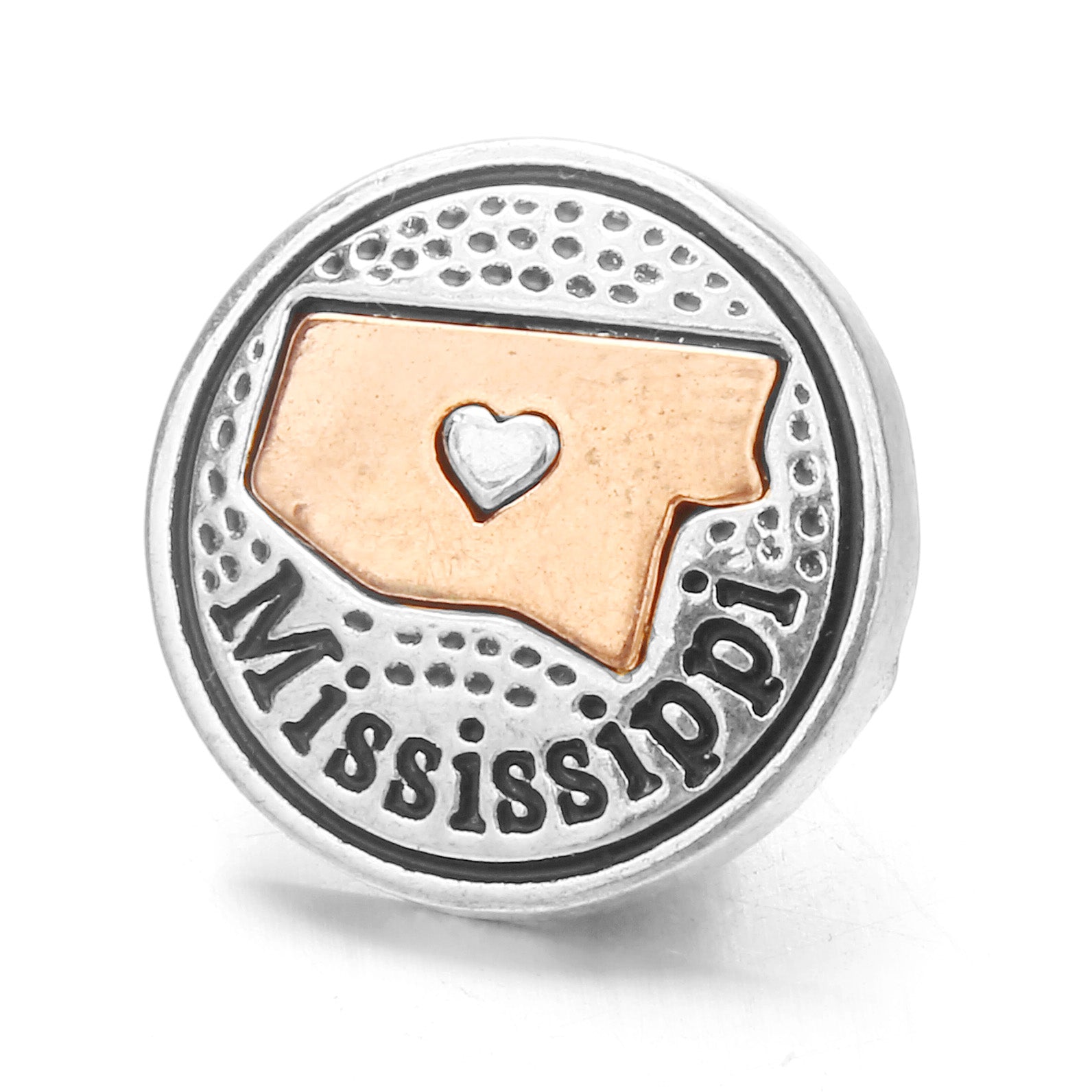 18mm Interchangeable Snap Button Charms, Regional Outline Pattern Zinc Alloy DIY Jewelry Accessories