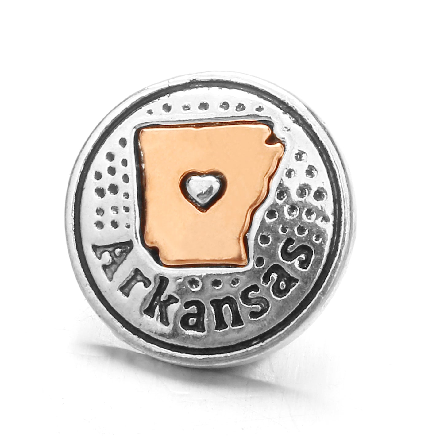 18mm Interchangeable Snap Button Charms, Regional Outline Pattern Zinc Alloy DIY Jewelry Accessories
