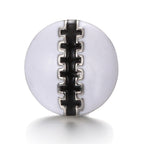 18mm Interchangeable Black & White Enamel Snap Charms for Snap Jewelry