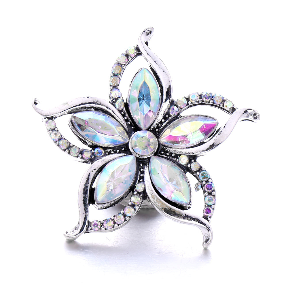 18mm Interchangeable Snap Button Charms, Sparkling Rhinestone Inlaid DIY Accessories
