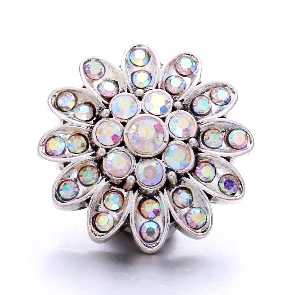 18mm Interchangeable Snap Button Charms, Sparkling Rhinestone Inlaid DIY Accessories