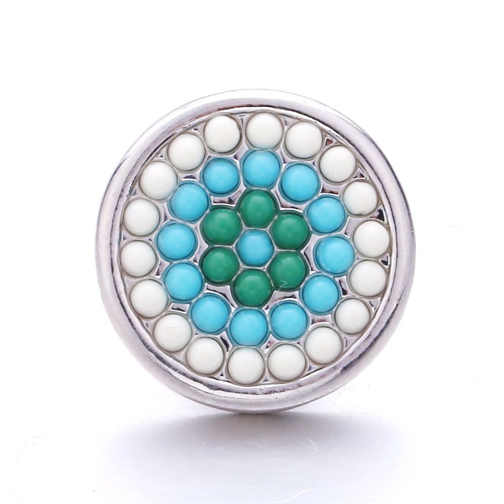 18mm Interchangeable Snap Button Charms, Sparkling Rhinestone Inlaid DIY Accessories