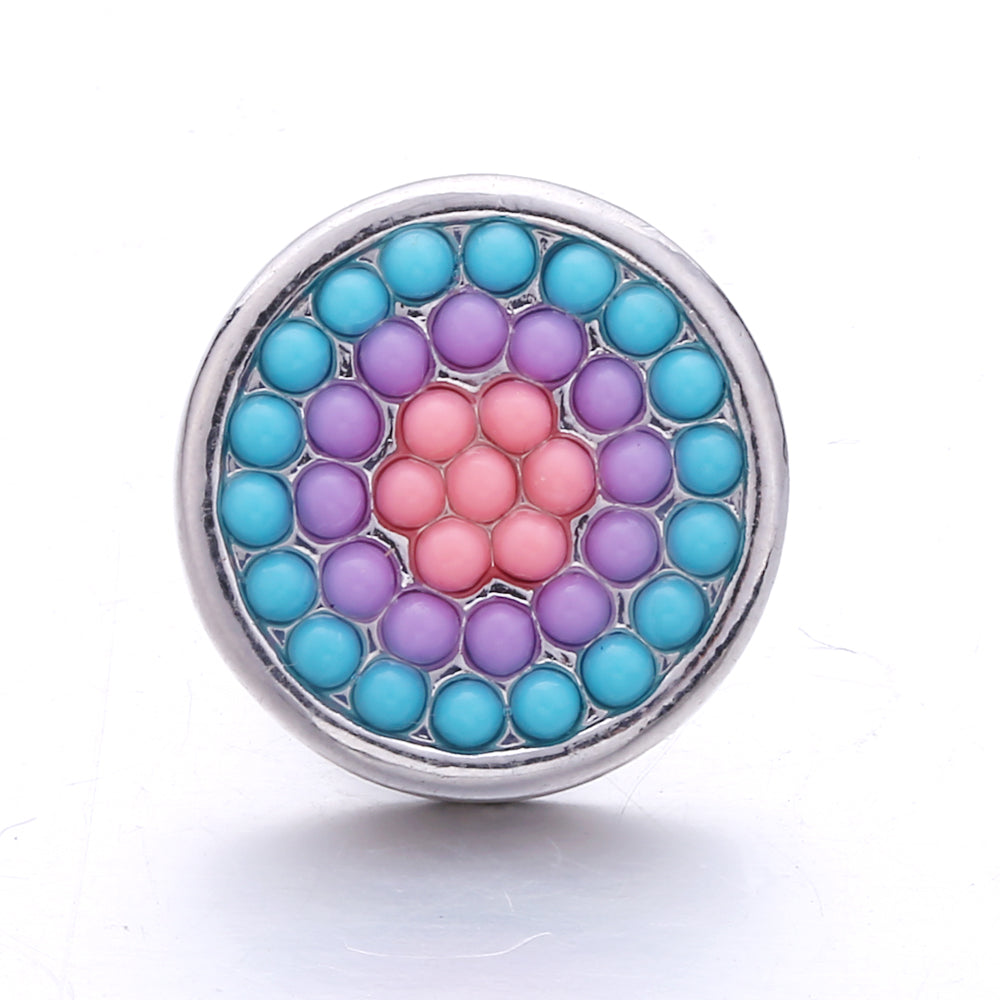 18mm Interchangeable Snap Button Charms, Sparkling Rhinestone Inlaid DIY Accessories